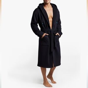 Cozy Black “Dude Robe” – Luxe Lounge Essential – NWOT